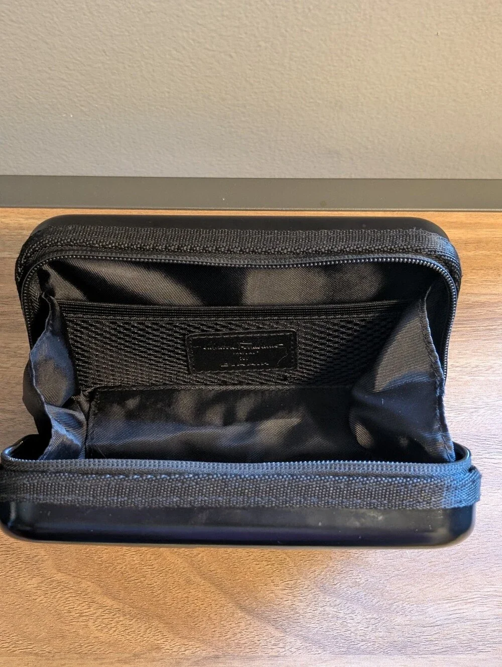Salvatore Ferragamo x EVA Air hard-shell amenity Case ** EMPTY**